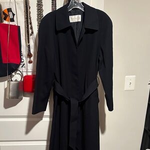 Navy Blue Women's Chesterfield Trench